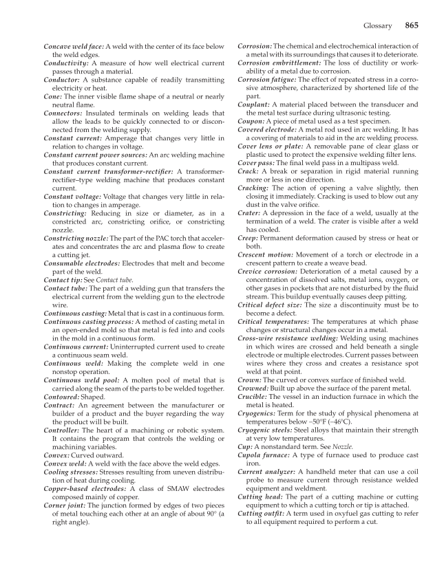 Modern Welding, 11th Edition page 865