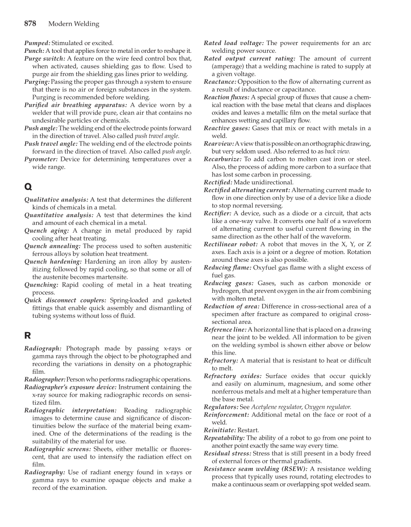 Modern Welding, 11th Edition page 878