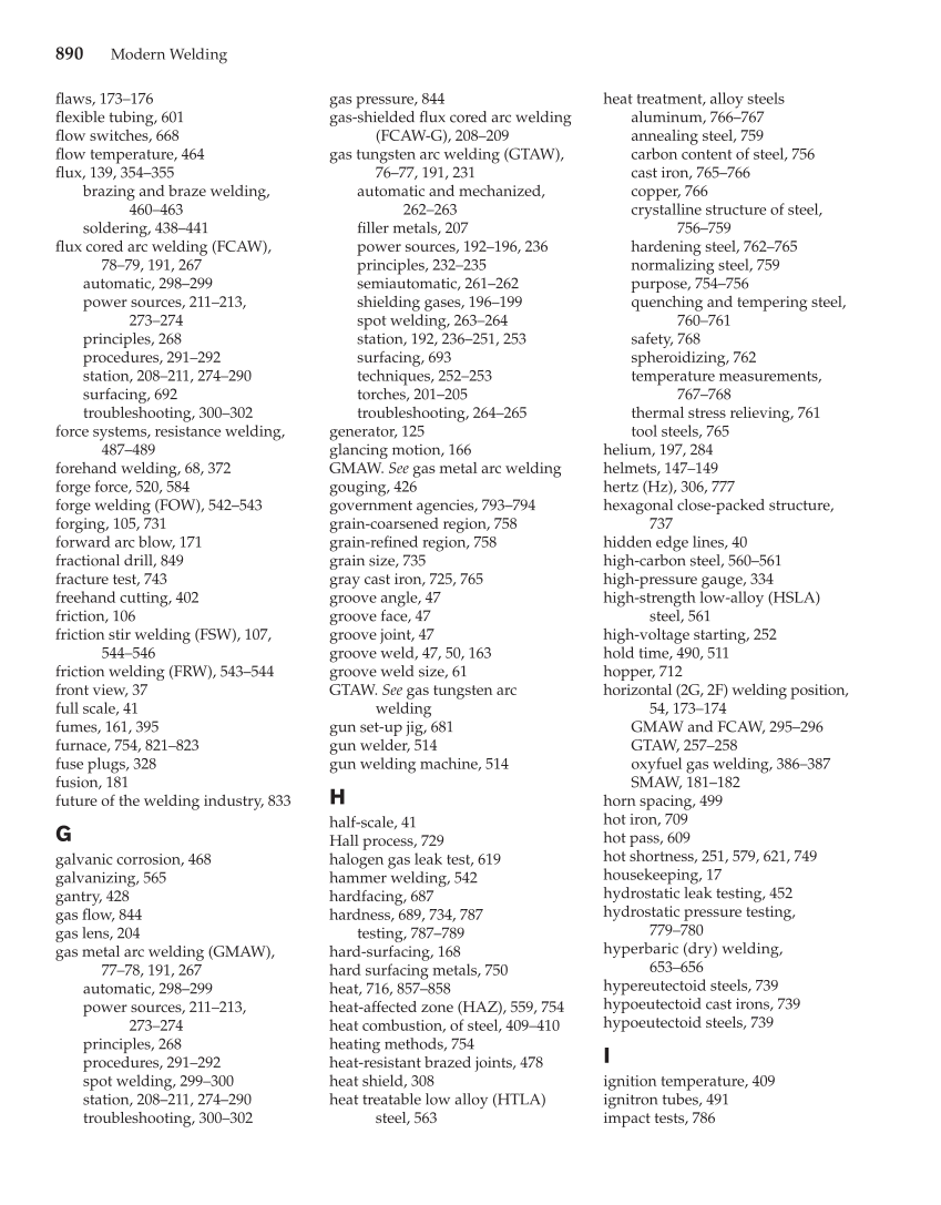 Modern Welding, 11th Edition page 890