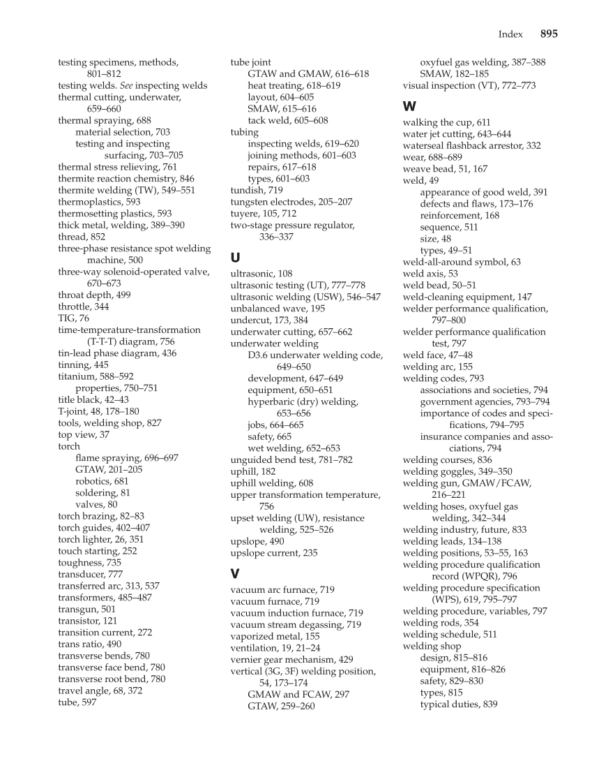 Modern Welding, 11th Edition page 895