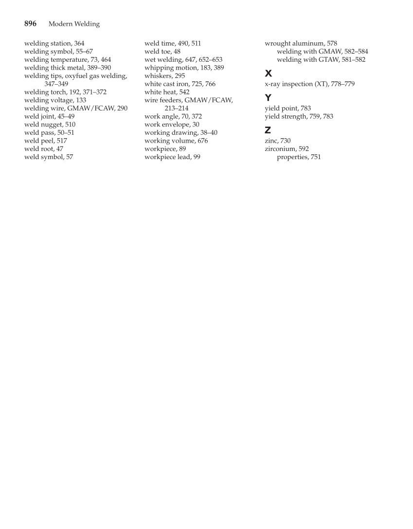Modern Welding, 11th Edition page 896