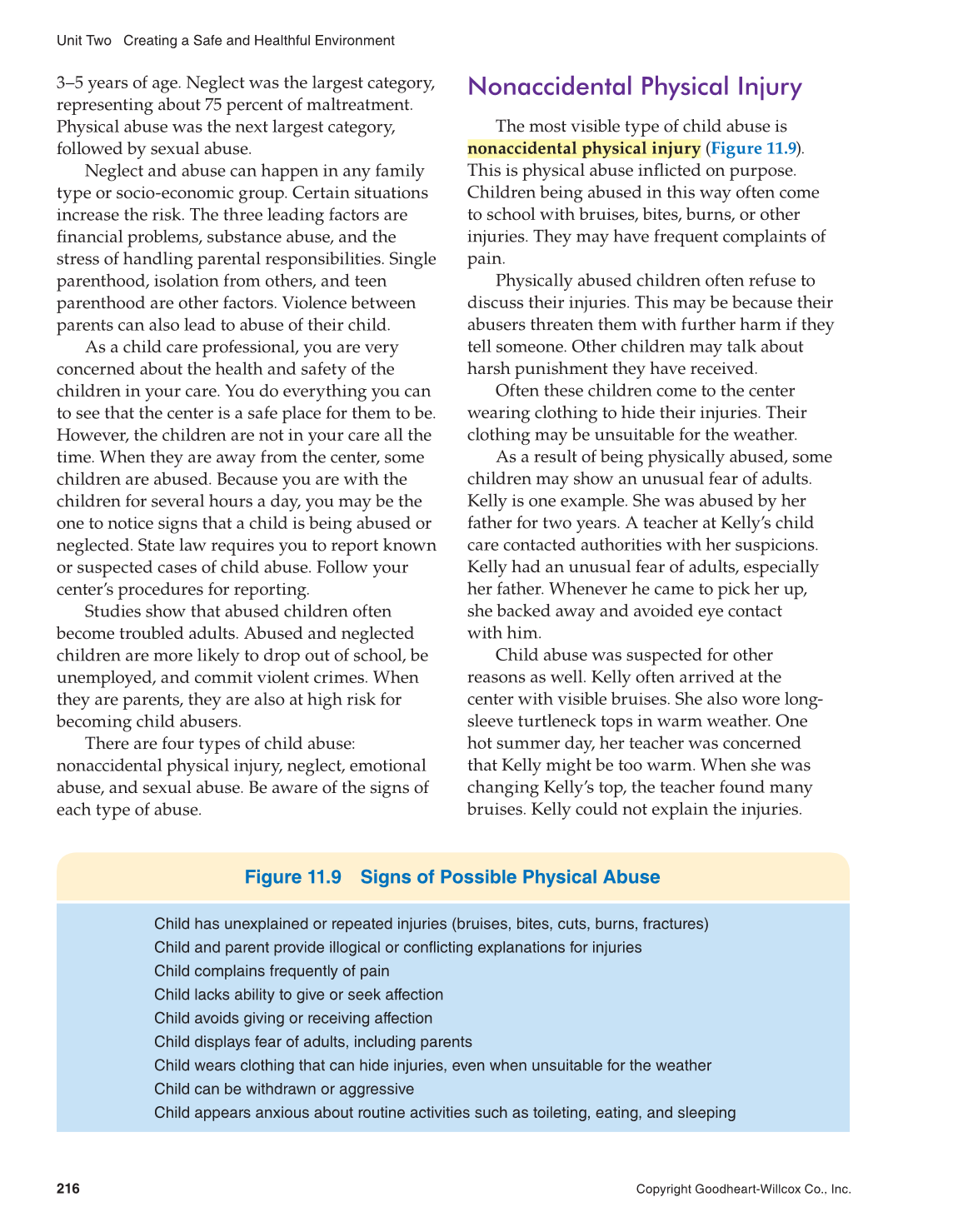 Working with Young Children, 8th Edition page 216