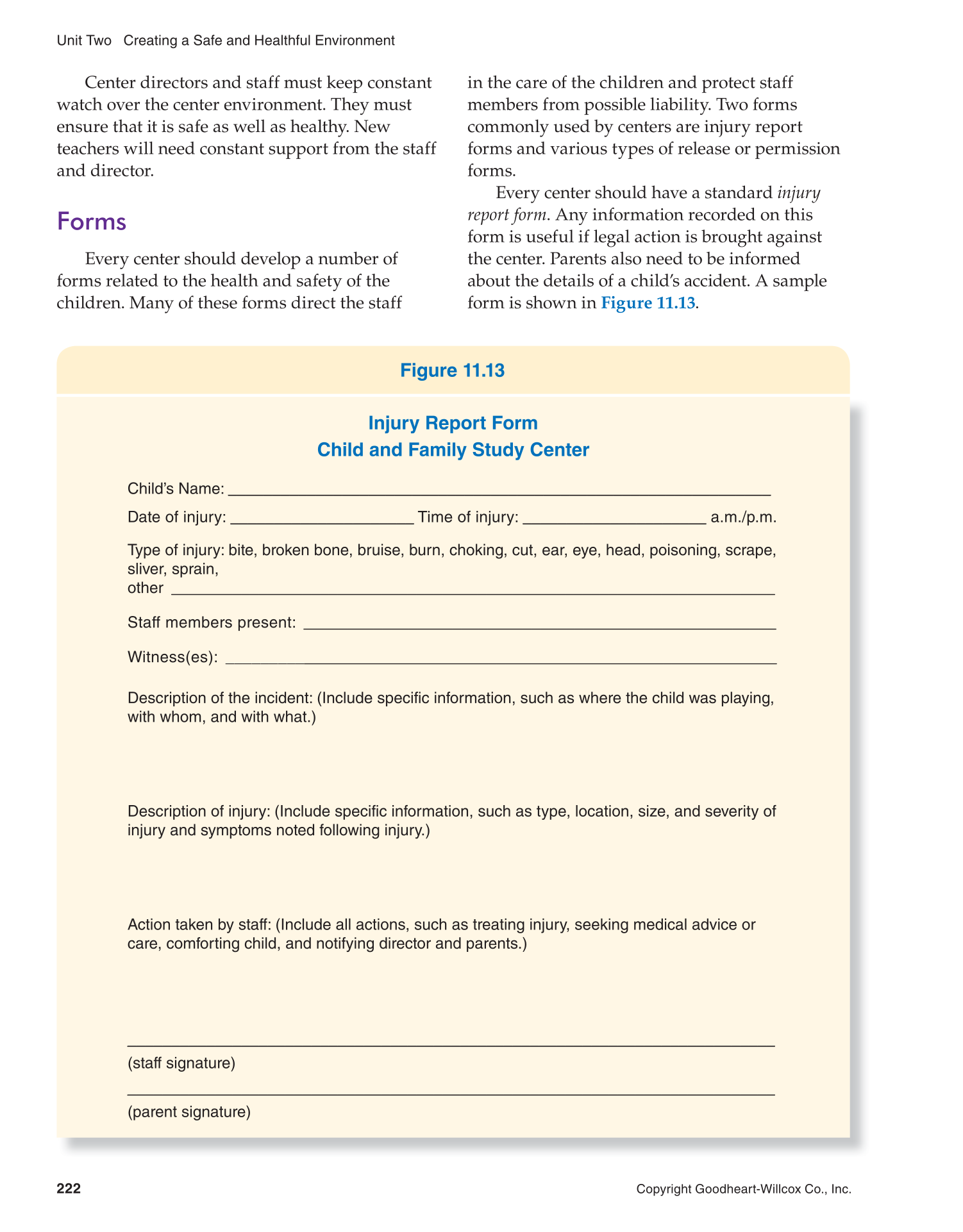 Working with Young Children, 8th Edition page 222