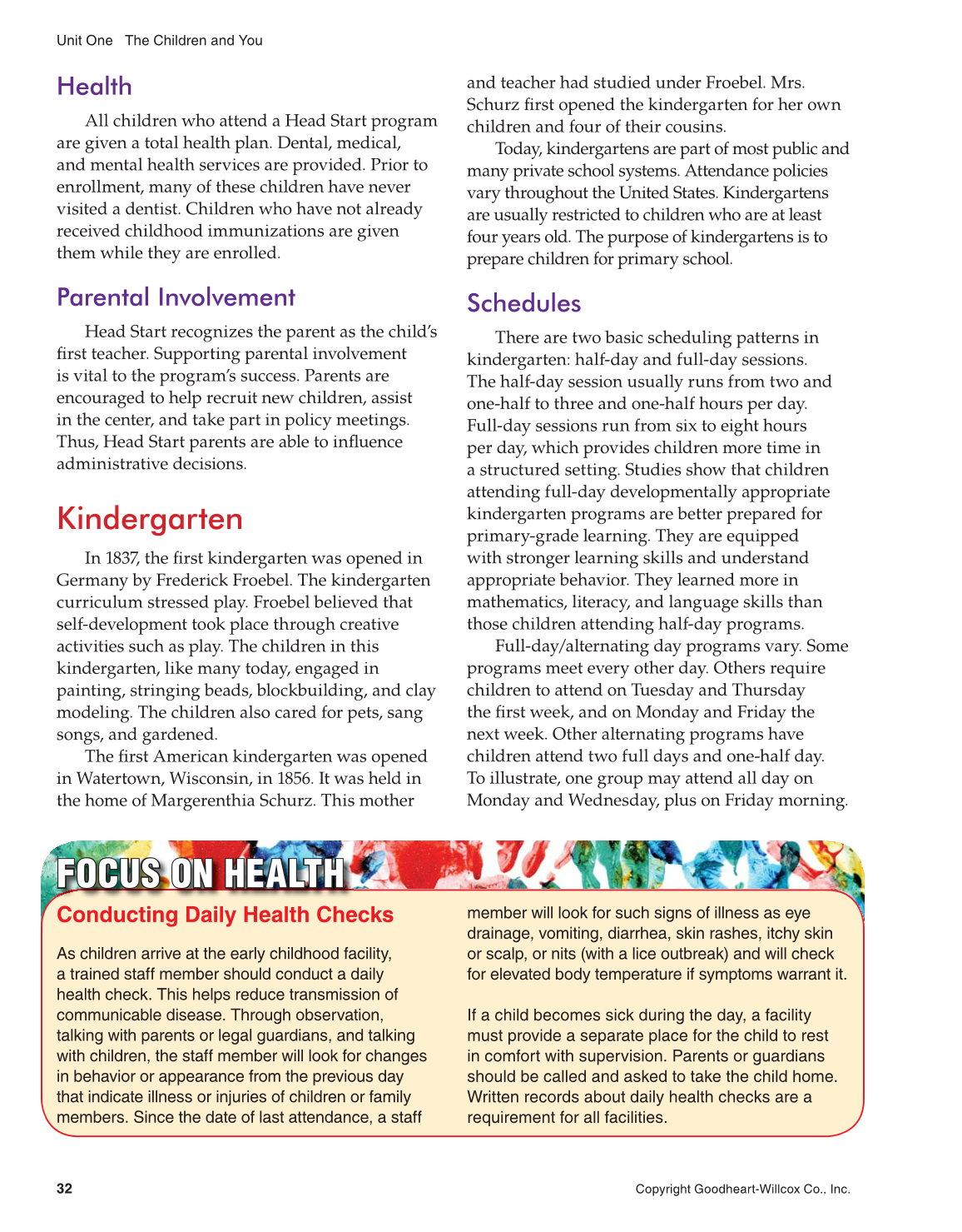 Working with Young Children, 8th Edition page 32