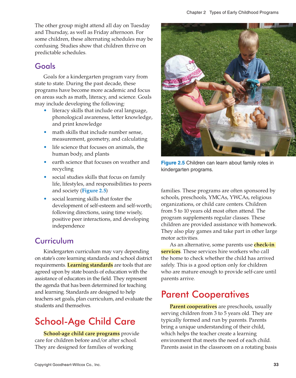 Working with Young Children, 8th Edition page 33