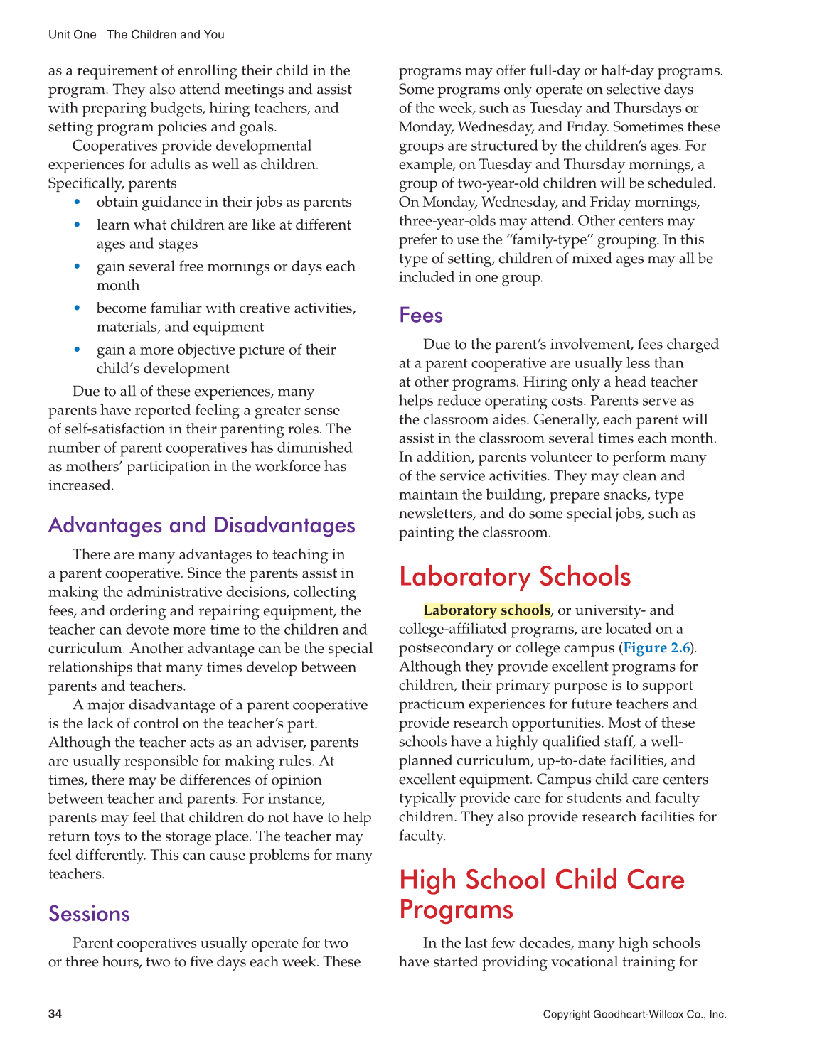 Working with Young Children, 8th Edition page 34