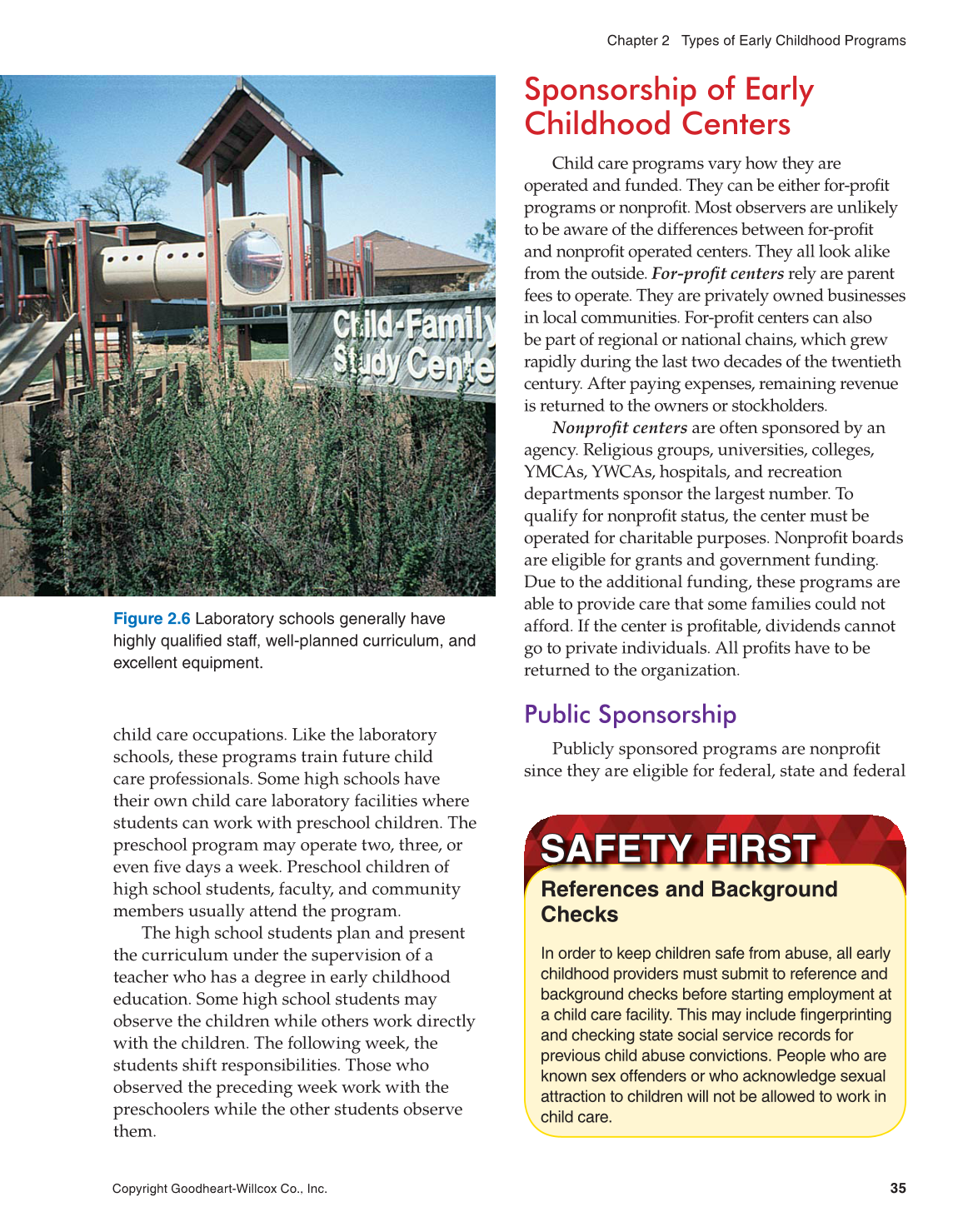 Working with Young Children, 8th Edition page 35