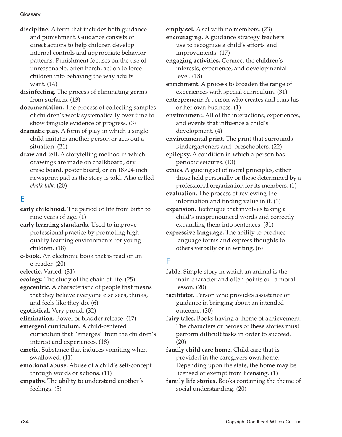 Working with Young Children, 8th Edition page 734