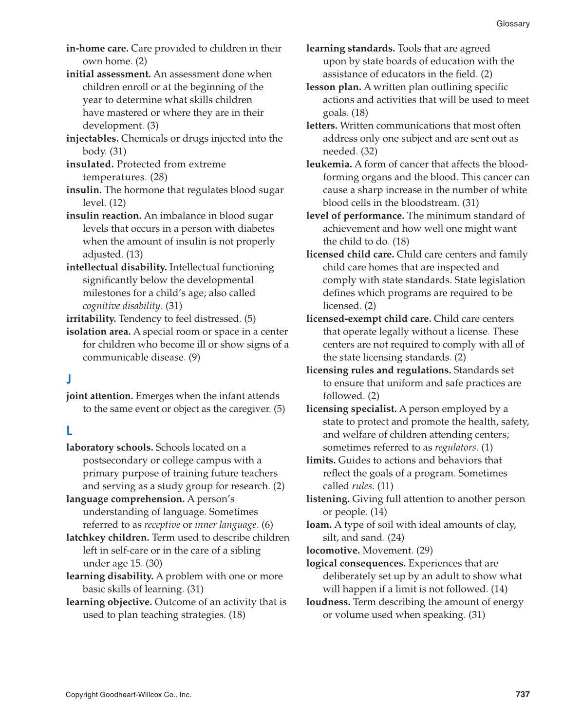 Working with Young Children, 8th Edition page 737