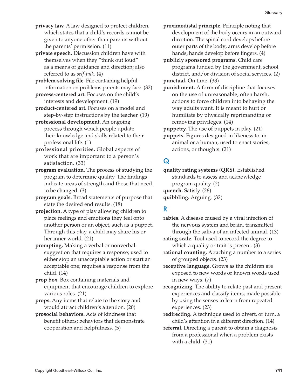 Working with Young Children, 8th Edition page 741