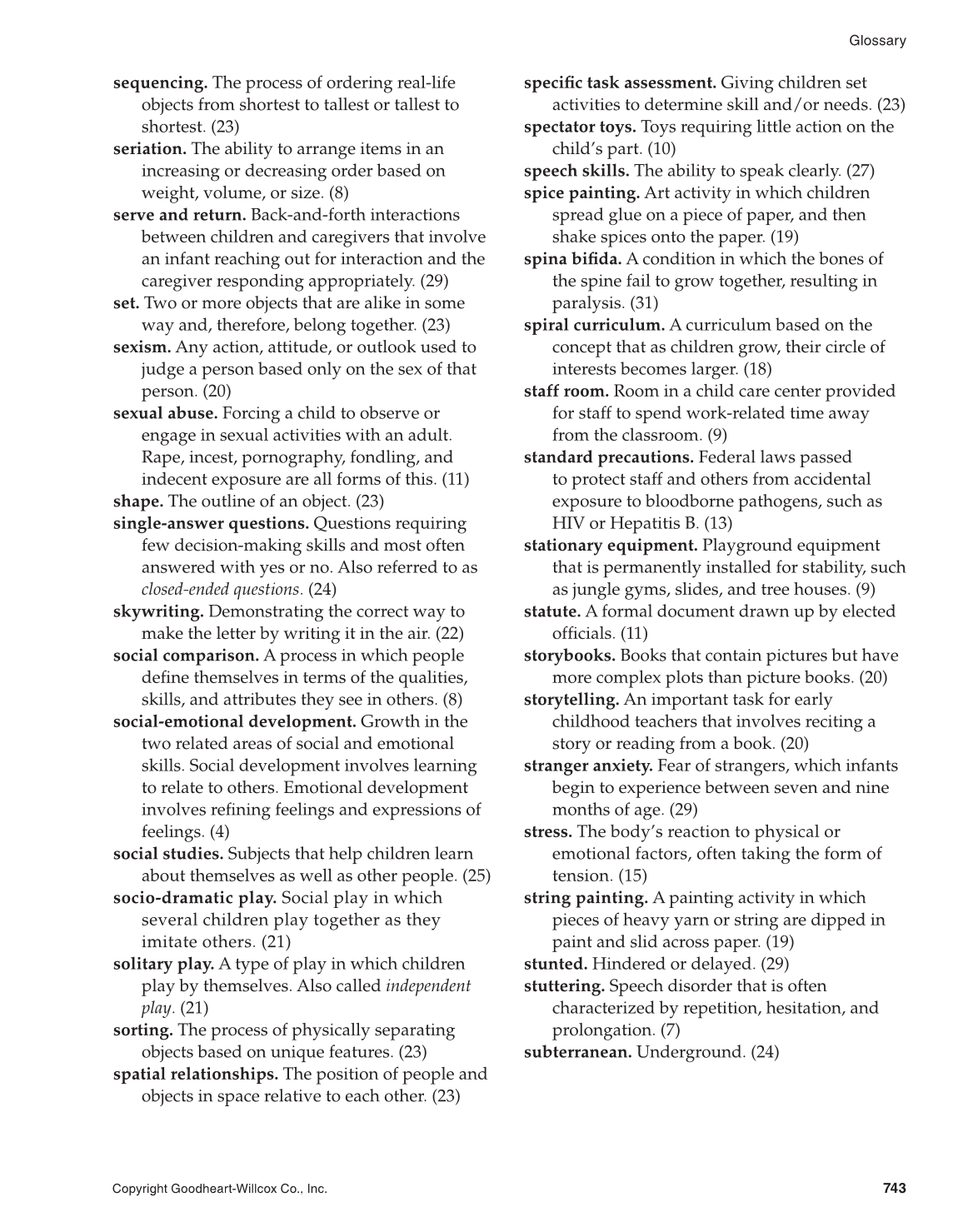 Working with Young Children, 8th Edition page 743