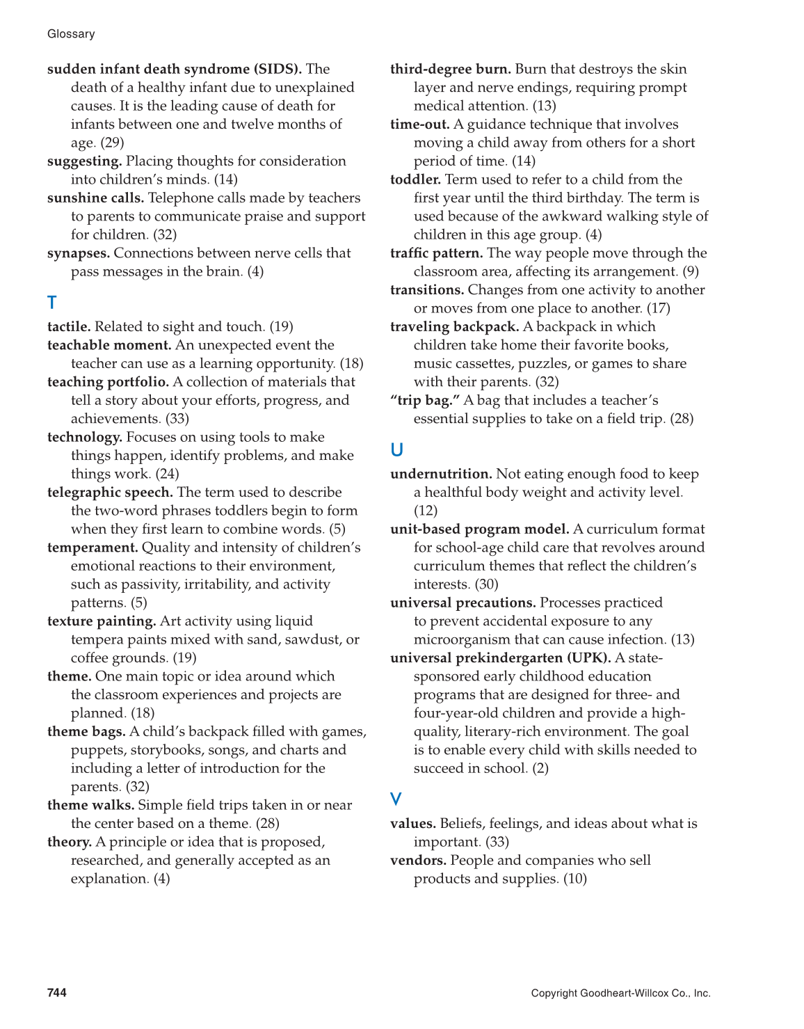 Working with Young Children, 8th Edition page 744