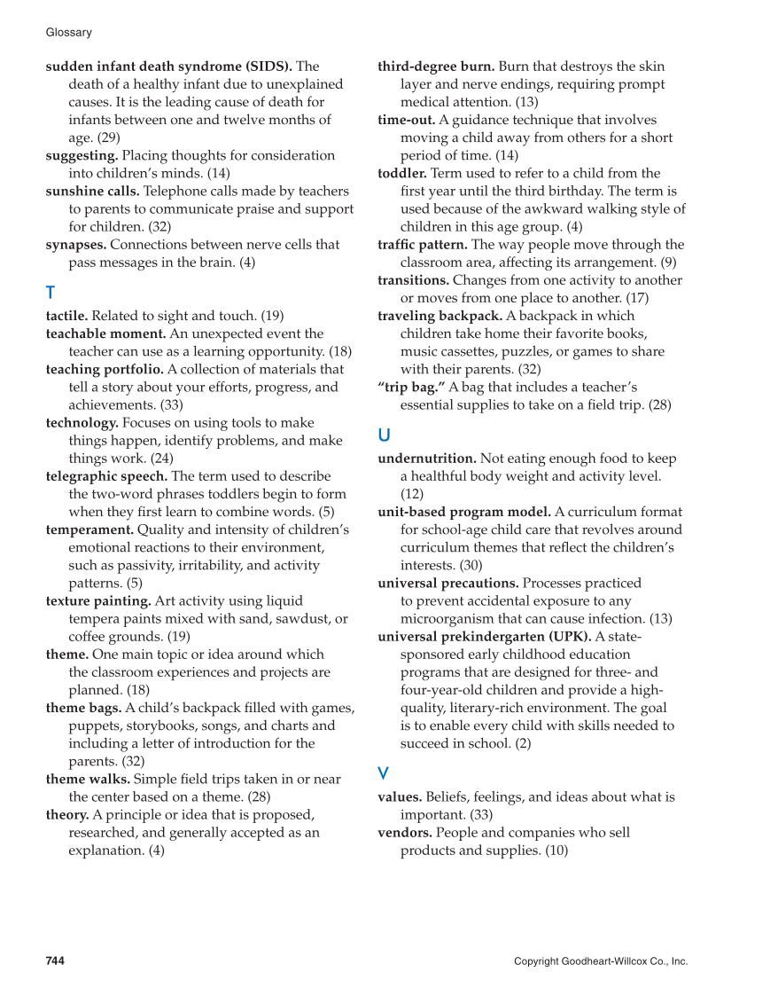 Working with Young Children, 8th Edition page 744