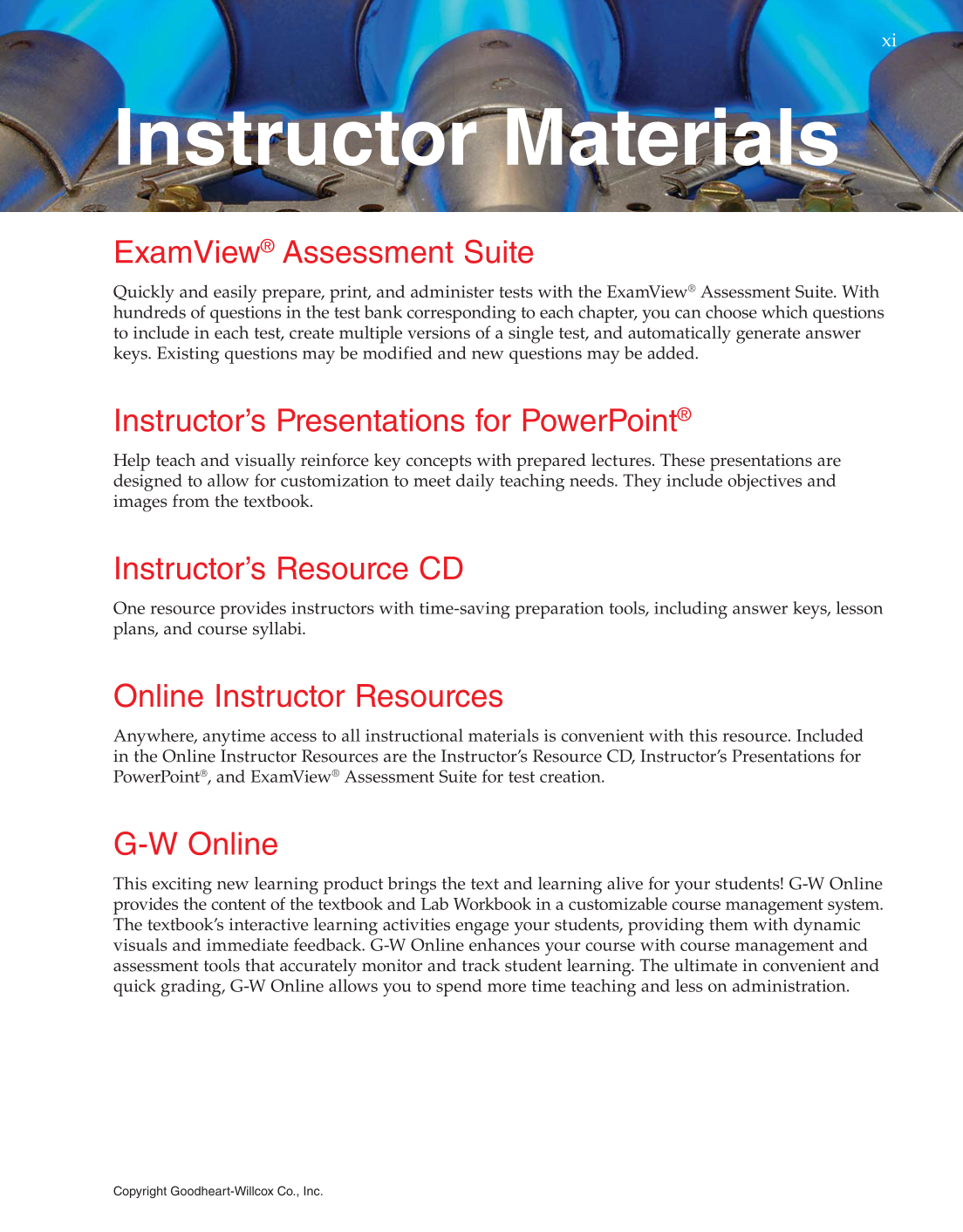 Heating and Cooling Essentials, 4th Edition page xi