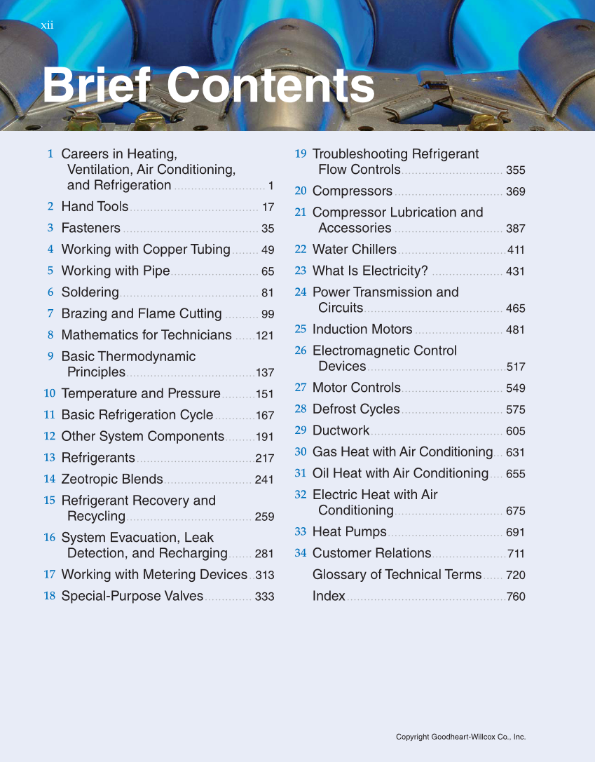 Heating and Cooling Essentials, 4th Edition page xii