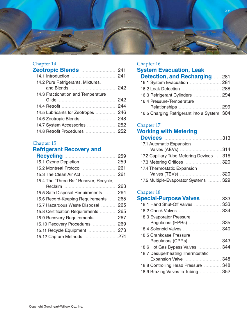 Heating and Cooling Essentials, 4th Edition page xv