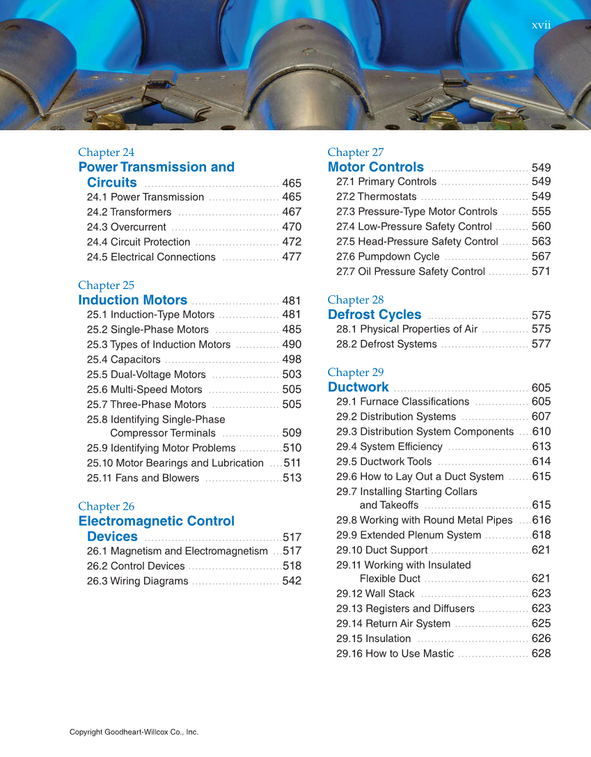 Heating and Cooling Essentials, 4th Edition page xvii
