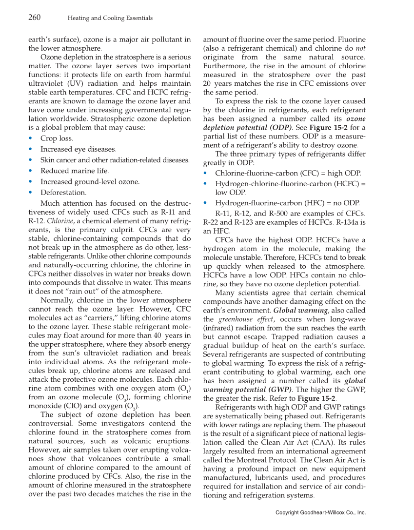 Heating and Cooling Essentials, 4th Edition page 260
