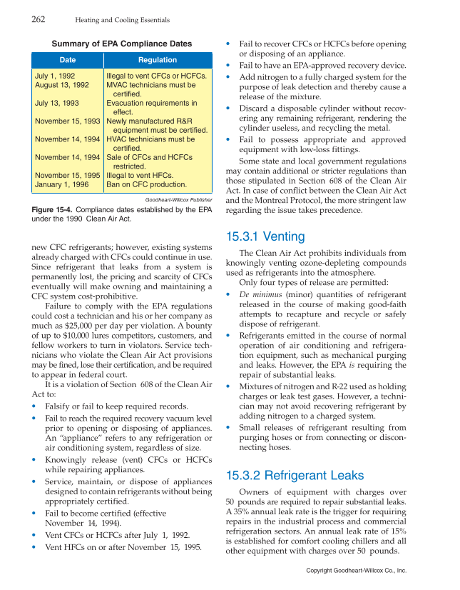 Heating and Cooling Essentials, 4th Edition page 262