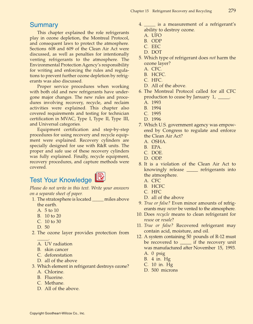 Heating and Cooling Essentials, 4th Edition page 279