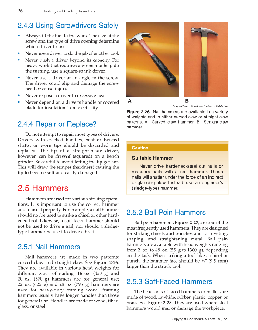 Heating and Cooling Essentials, 4th Edition page 26