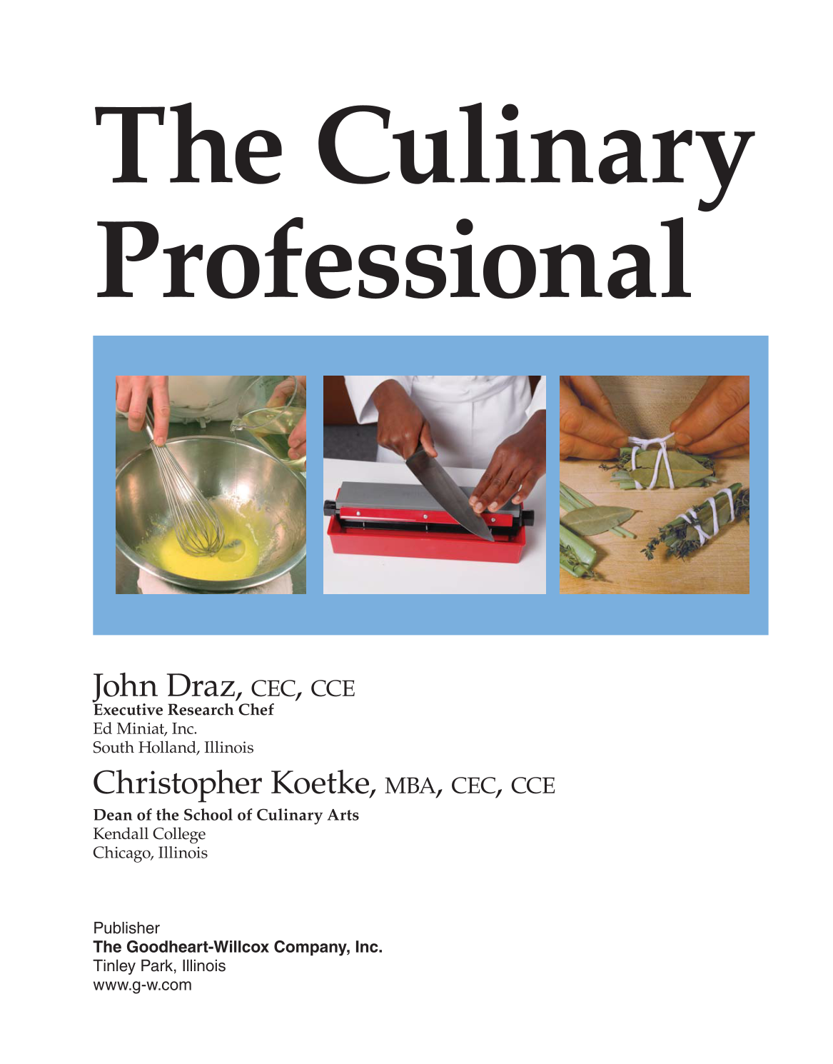 The Culinary Professional, 1st Edition page 1