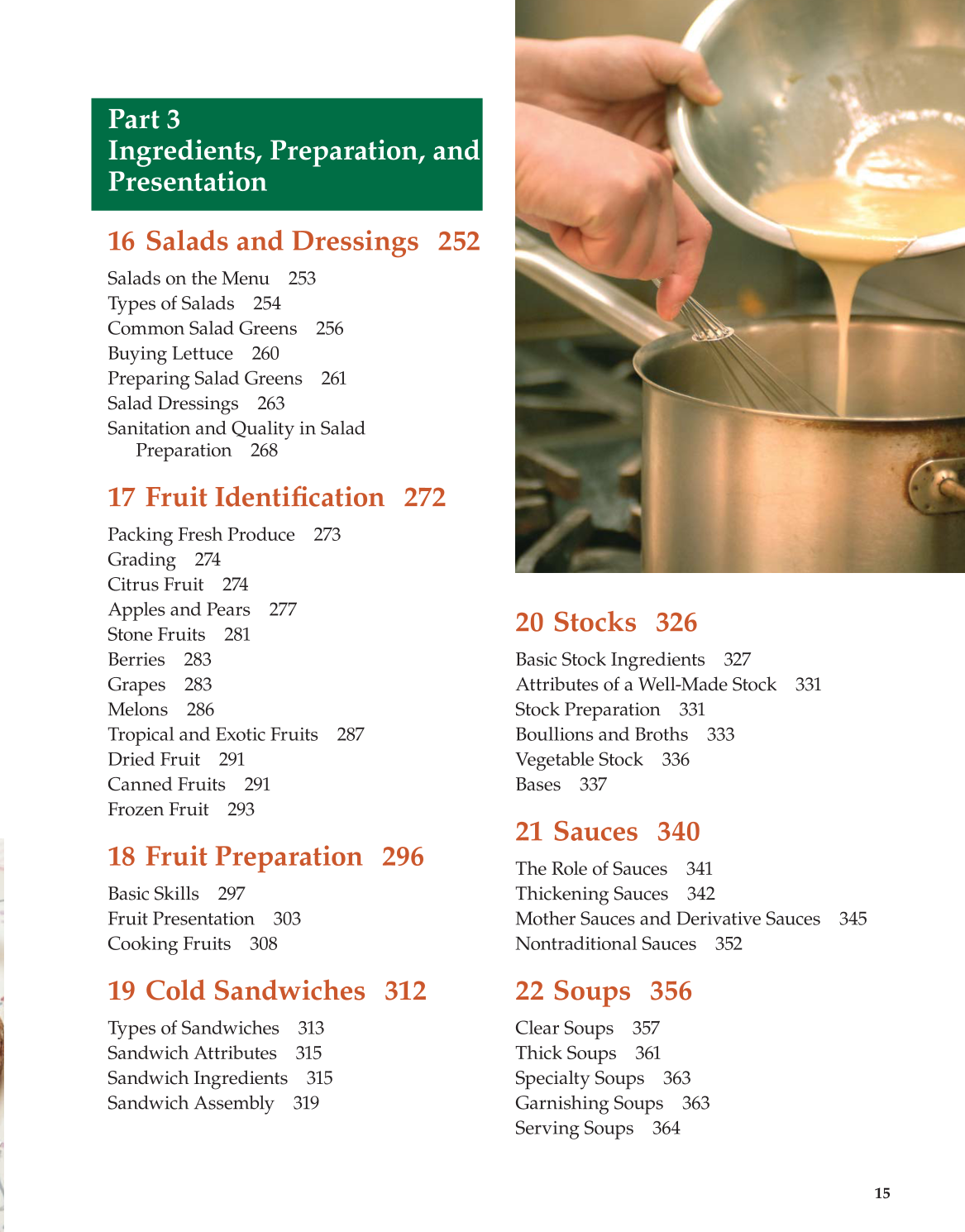 The Culinary Professional, 1st Edition page 15