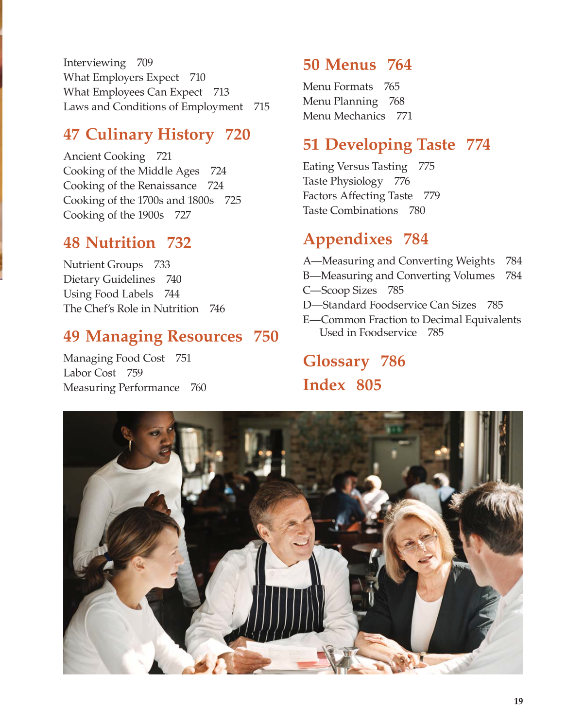 The Culinary Professional, 1st Edition page 19
