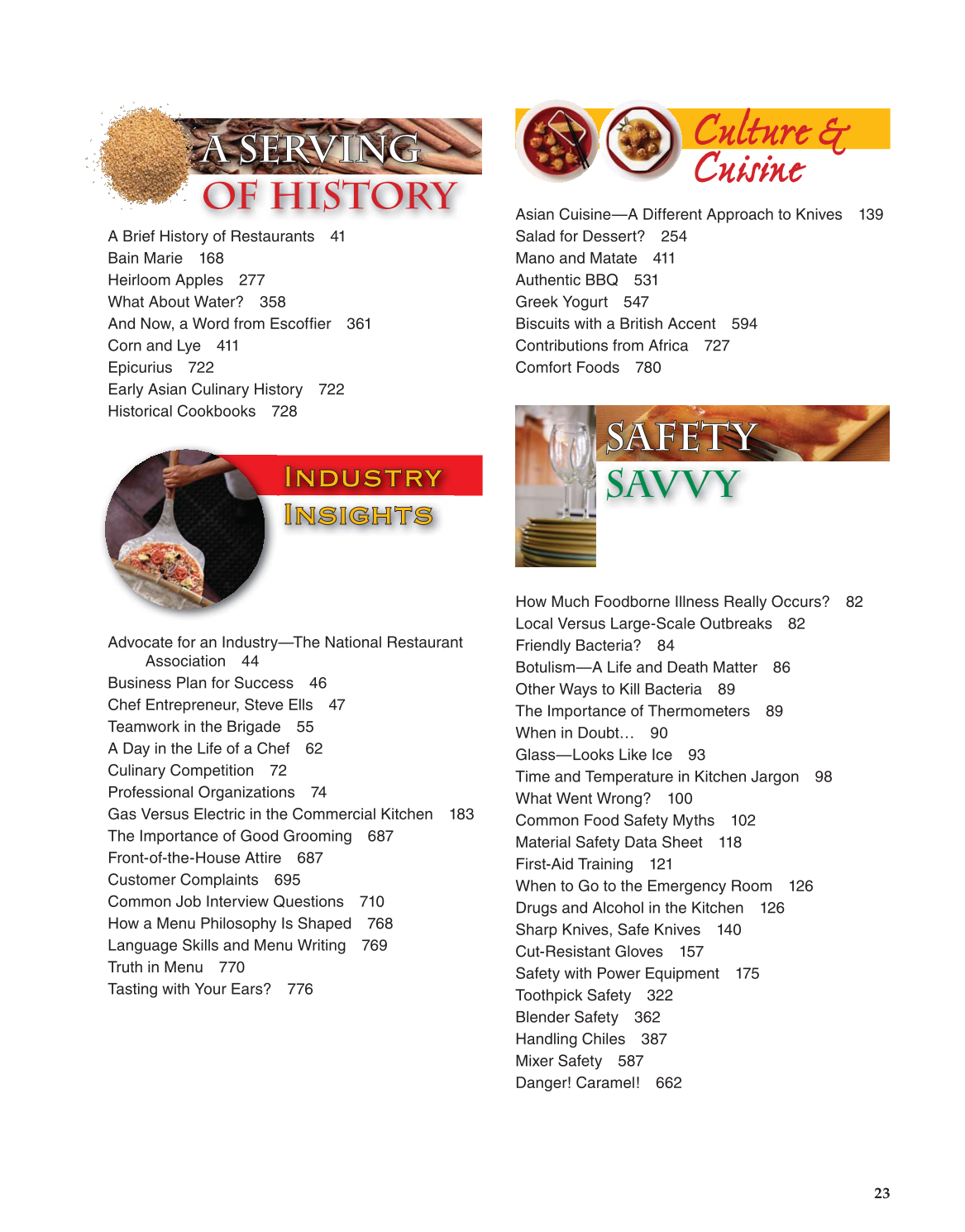 The Culinary Professional, 1st Edition page 23