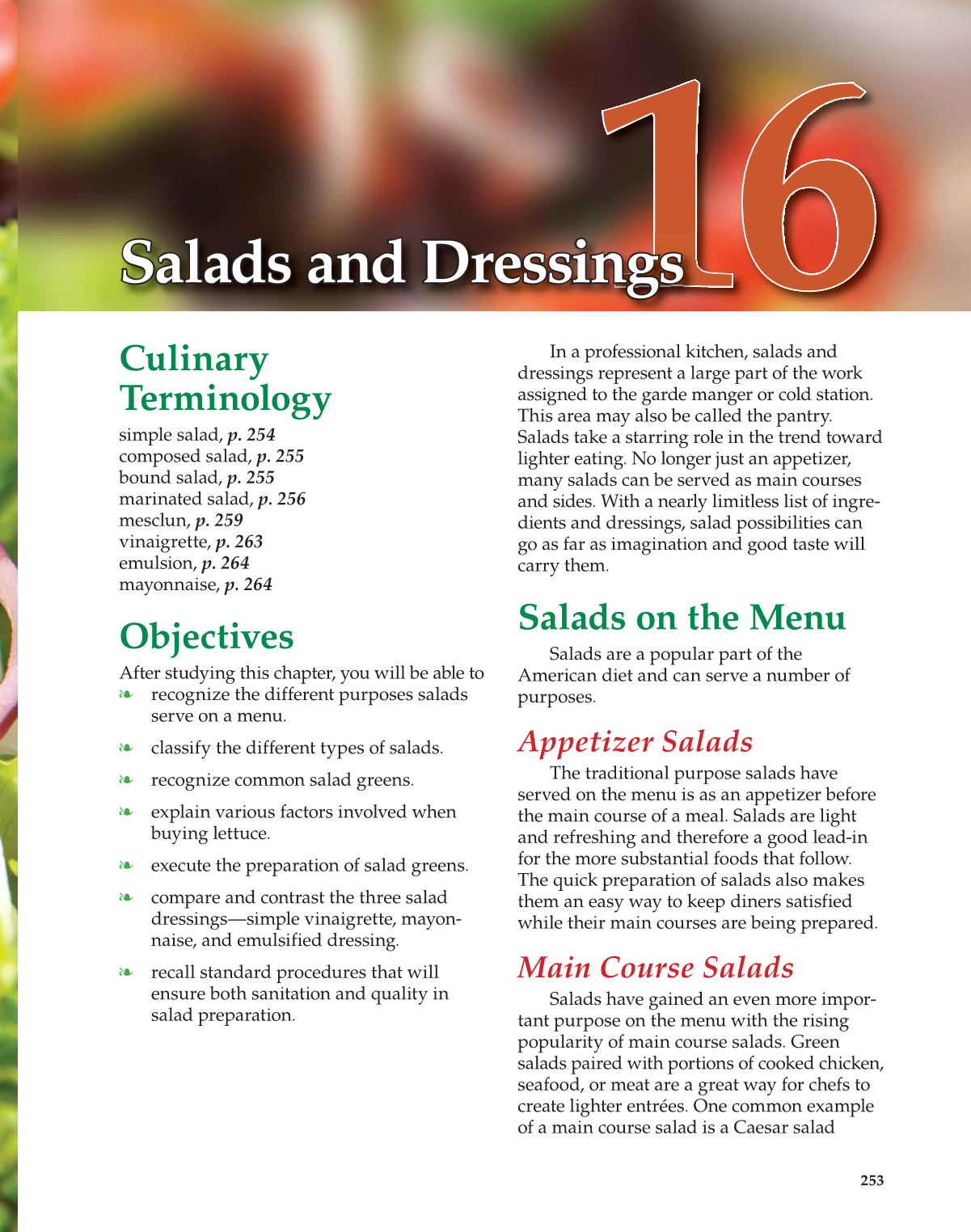 The Culinary Professional, 1st Edition page 253