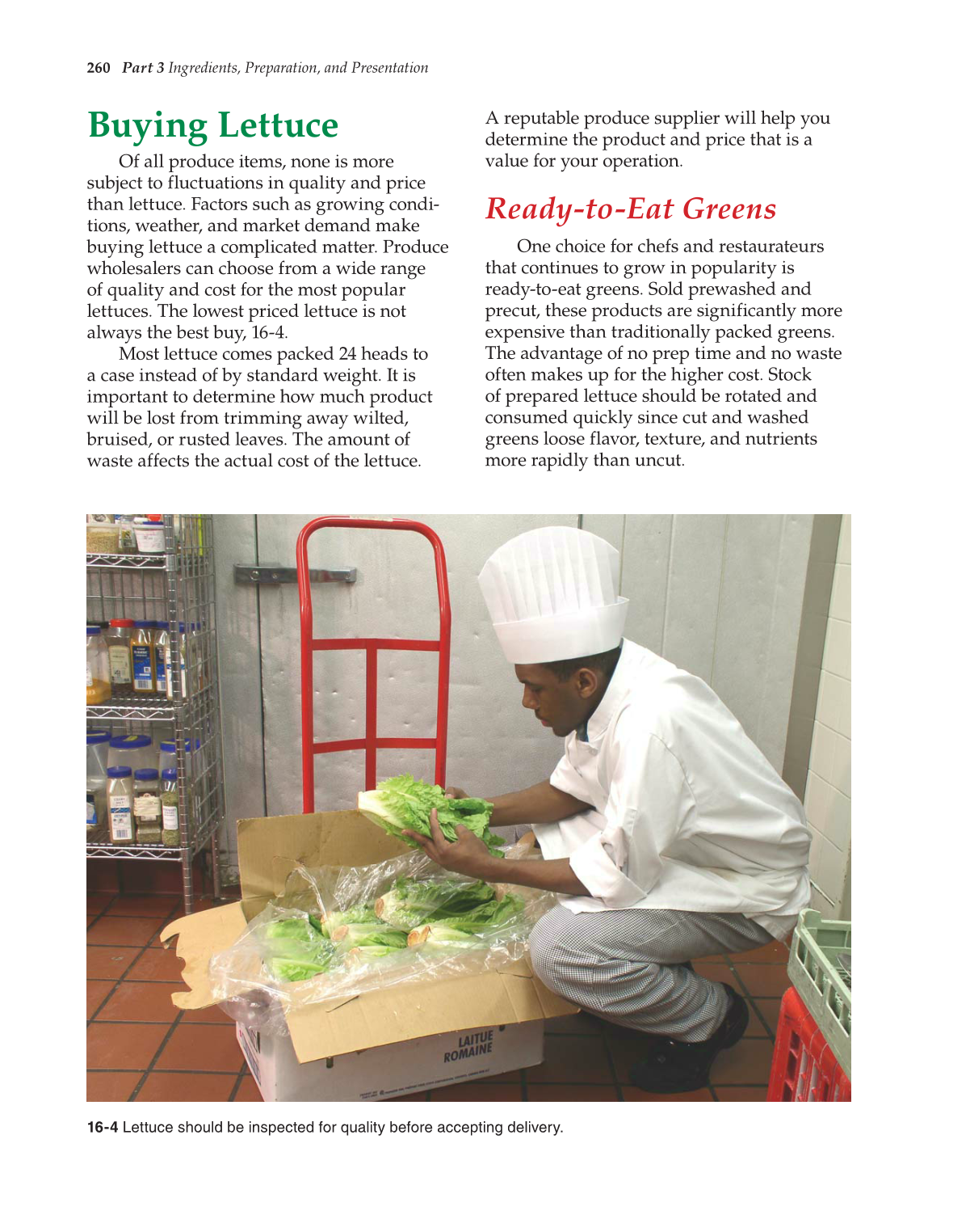 The Culinary Professional, 1st Edition page 260