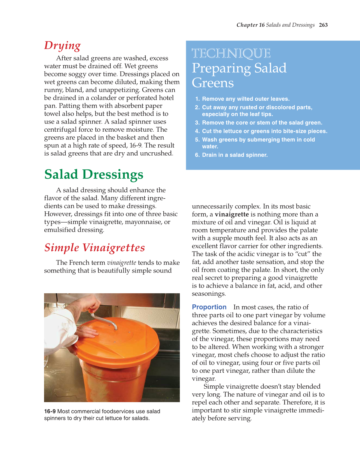 The Culinary Professional, 1st Edition page 263