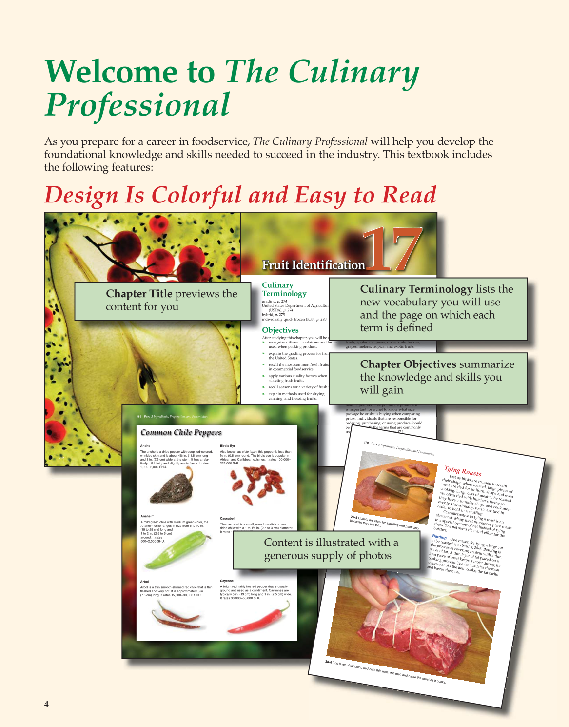 The Culinary Professional, 1st Edition page 4