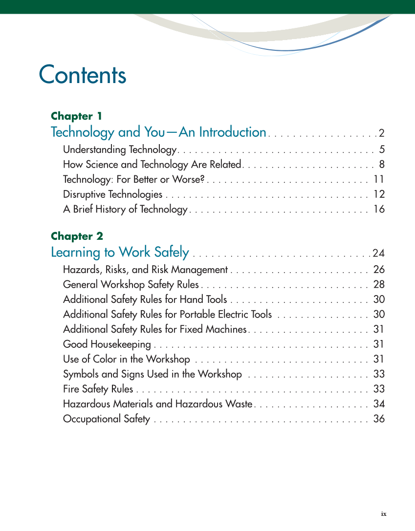 Technology: Engineering Our World, 8th Edition page ix