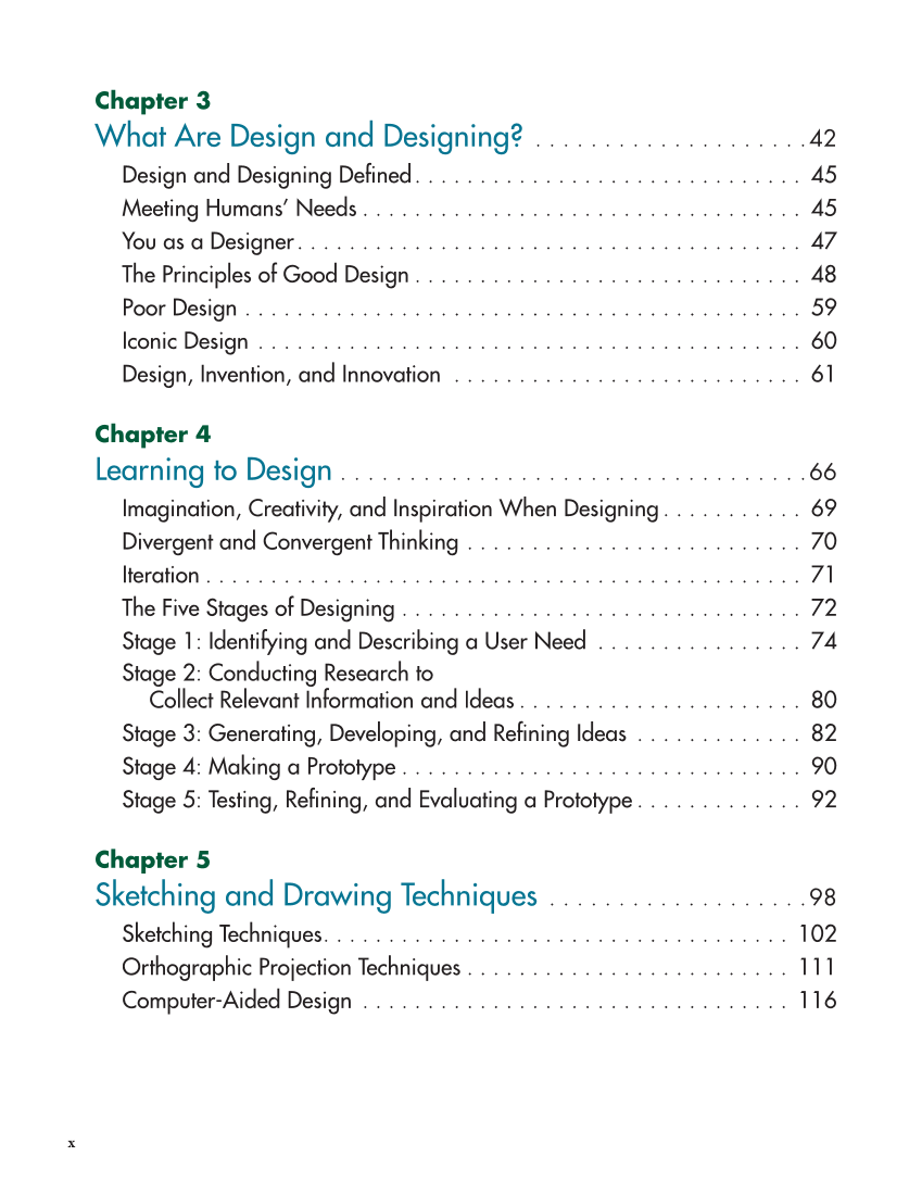 Technology: Engineering Our World, 8th Edition page x