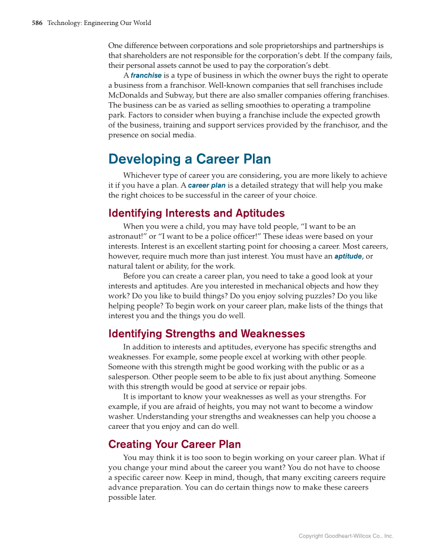 Technology: Engineering Our World, 8th Edition page 586