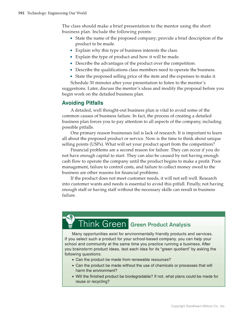 Technology: Engineering Our World, 8th Edition page 592