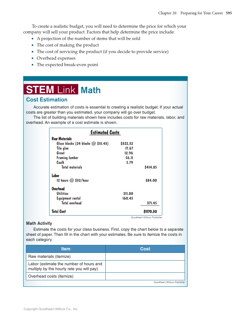 Technology: Engineering Our World, 8th Edition page 595