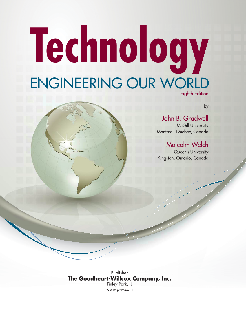 Technology: Engineering Our World, 8th Edition page i