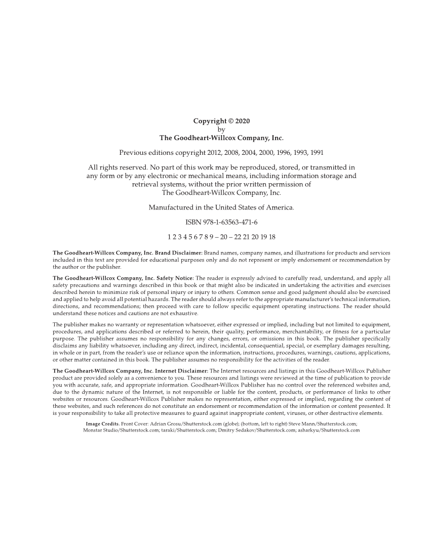 Technology: Engineering Our World, 8th Edition page ii