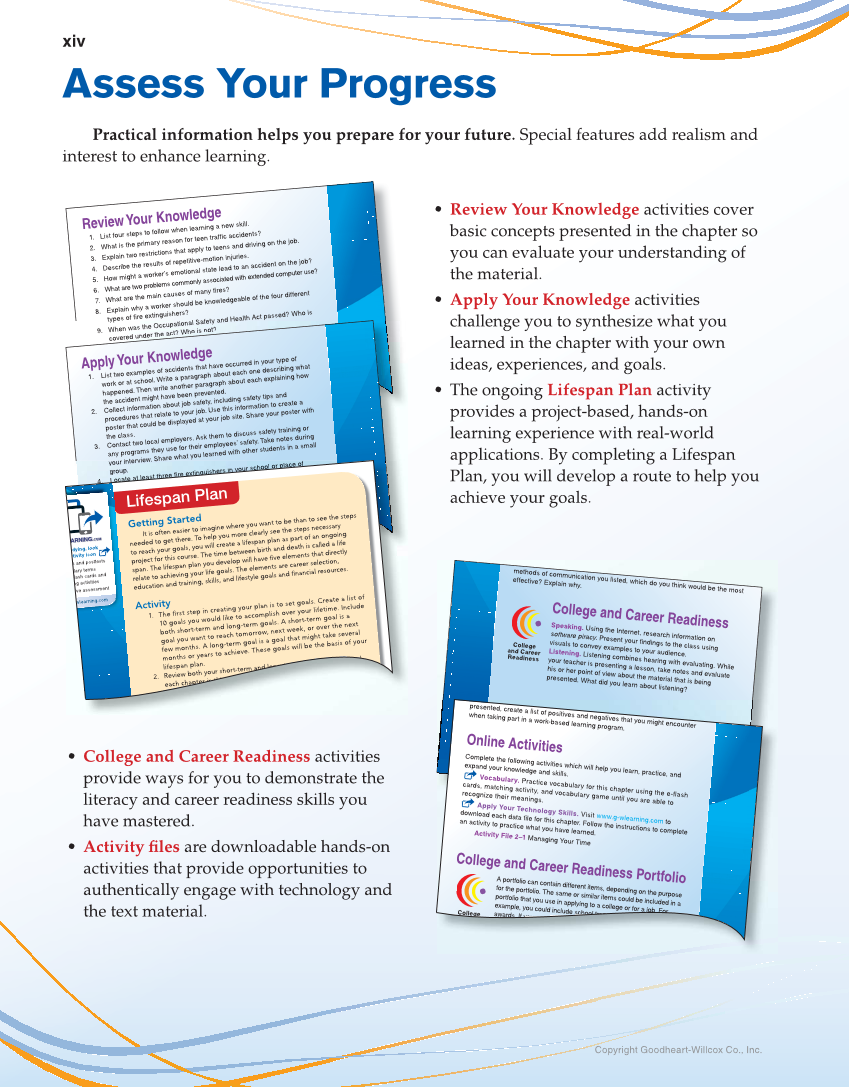 School to Career, 11th Edition page xiv
