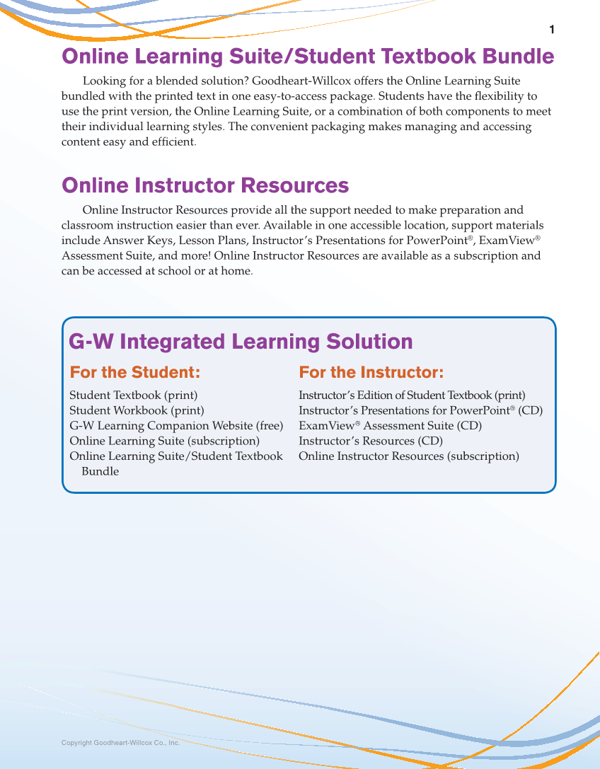 School to Career, 11th Edition page 1