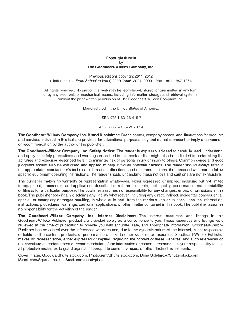 School to Career, 11th Edition page ii