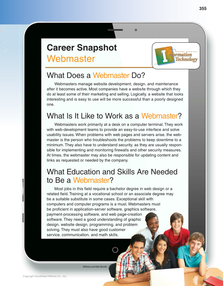 School to Career, 11th Edition page 355