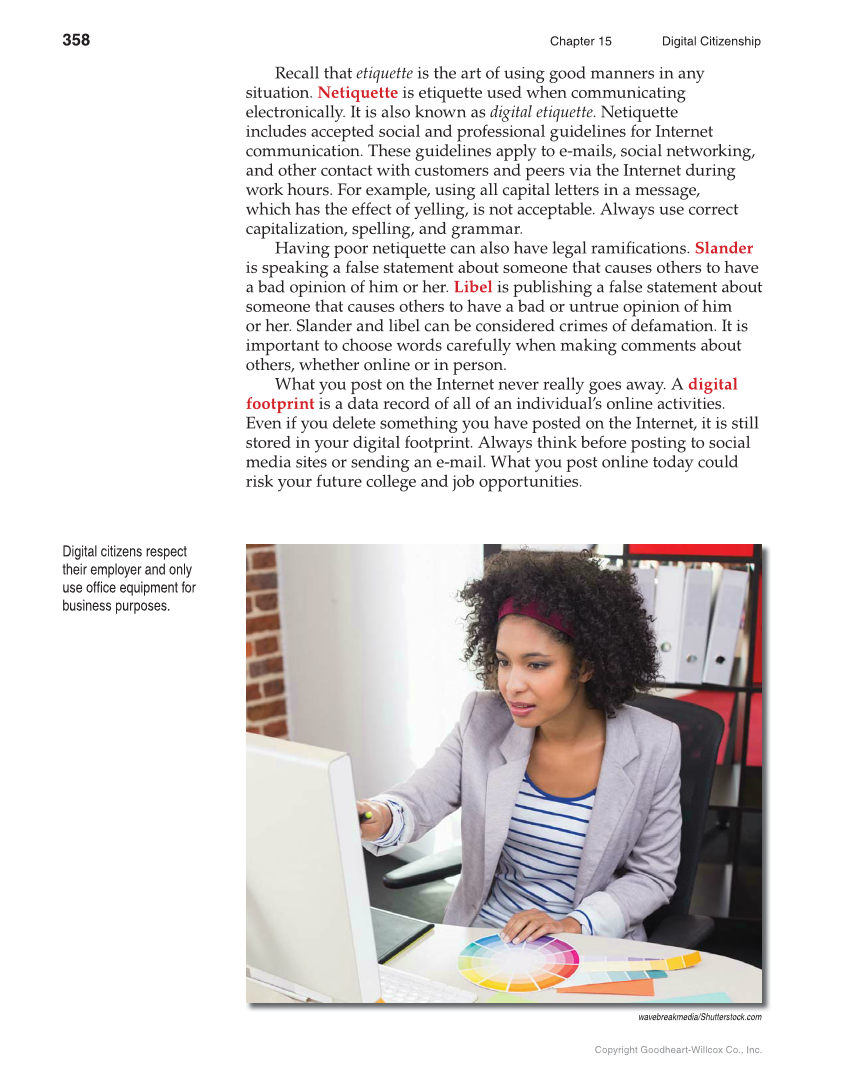 School to Career, 11th Edition page 358