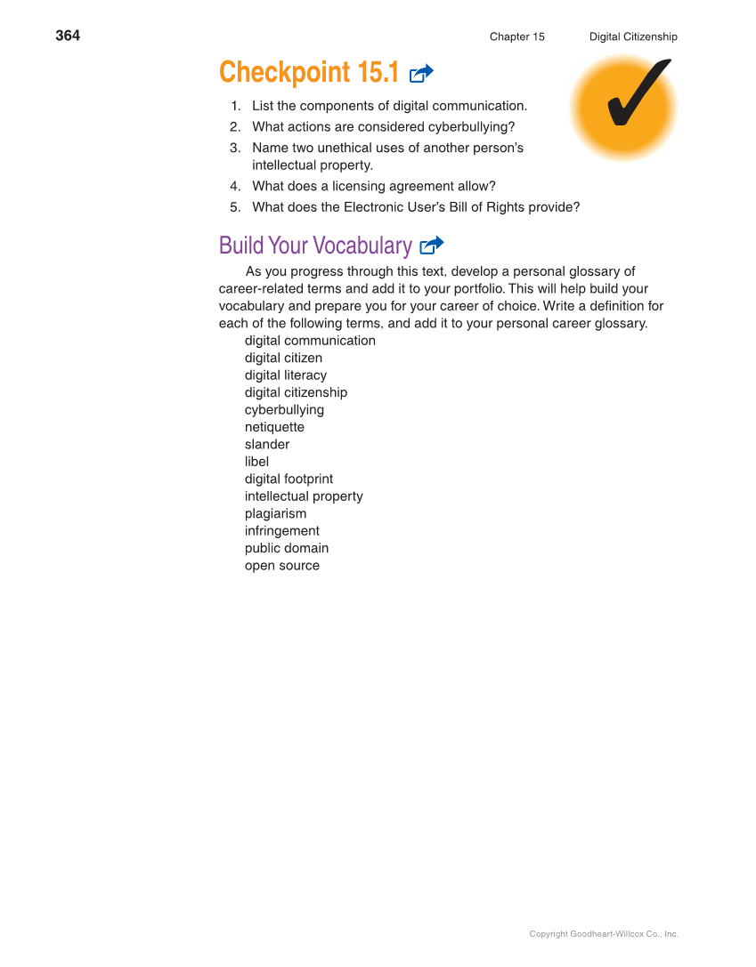 School to Career, 11th Edition page 364