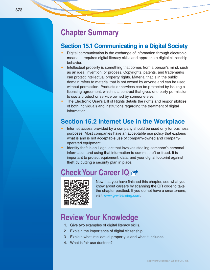 School to Career, 11th Edition page 372