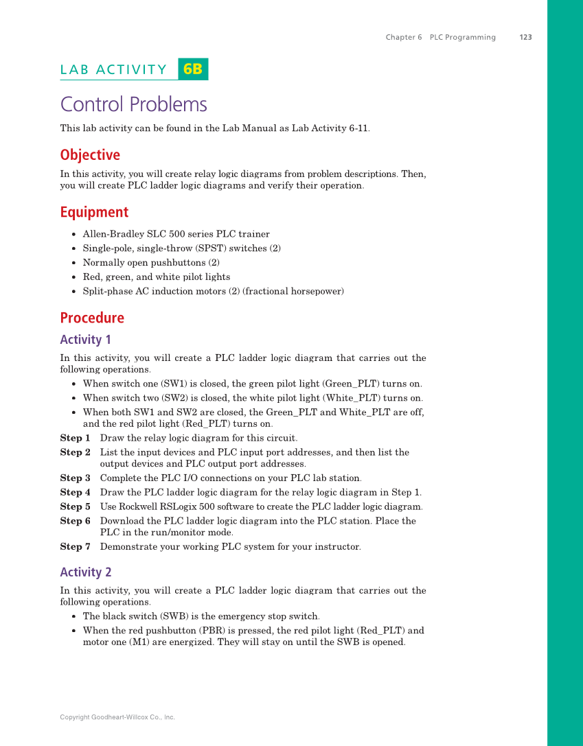 Programmable Logic Controllers: Hardware and Programming, 4th Edition page 123
