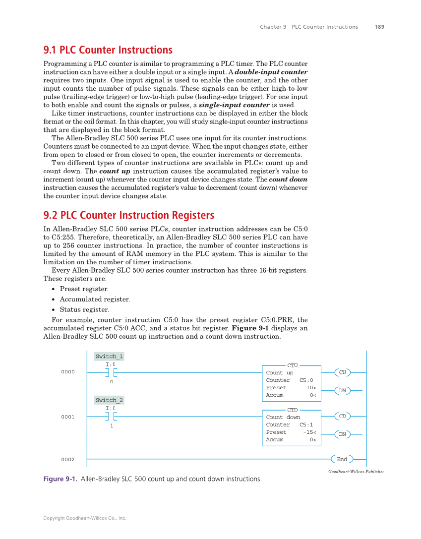 Programmable Logic Controllers: Hardware and Programming, 4th Edition page 189