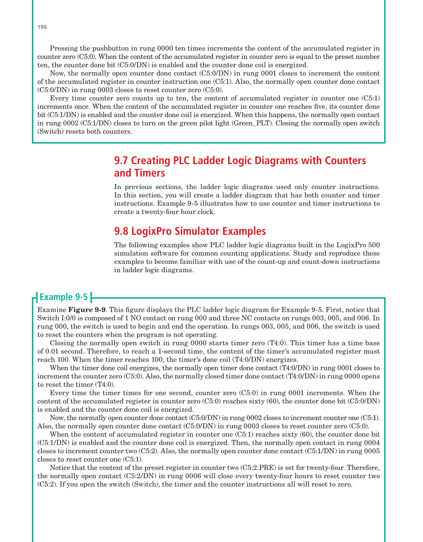 Programmable Logic Controllers: Hardware and Programming, 4th Edition page 196